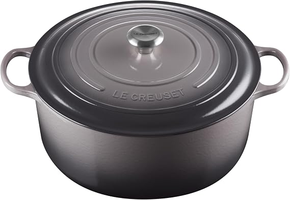Le Creuset Enameled Cast Iron Round Dutch Oven, 13.25 qt., Oyster