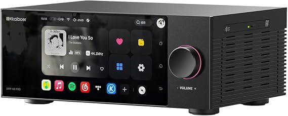 DMP-K8 PRO Hi-Fi Streamer,DAP,DAC,Preamp,CD Player,AI Music Player,8GDDR4+64GeMMC,Support up to 8TB SSD,Dual ESS9039PRO,WIFI6,Airplay,DLNA,32Bit/768kHz DSD512,Parametric EQ,UV Meters,Spectrums
