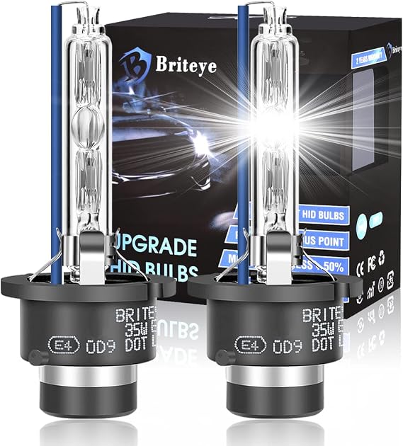 Briteye D2S Xenon Bulb 35 W 8000 Kelvin Cool Blue Replacement Lamp Headlight Bulb (Pack of 2)