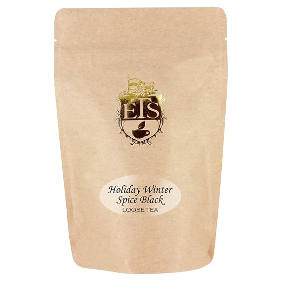 English Tea Store Holiday Winter Spice Flavored Black Tea, 4 Oz