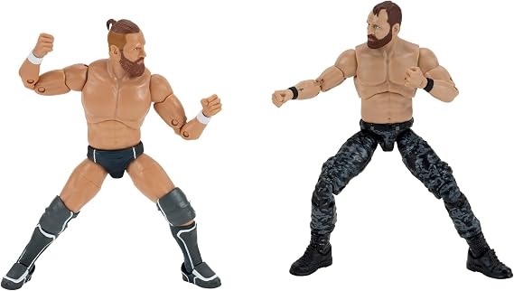 All Elite Wrestling Unrivaled Jon Moxley and Bryan Danielson Two Pack - Two 6-Inch Figures with Aew Microphones and Alternate Hand Accessories -
