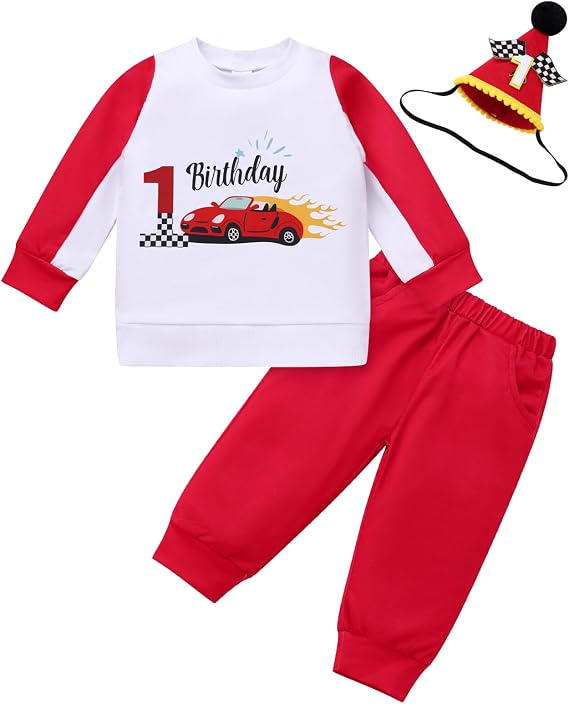 IBTOM CASTLE First Birthday Outfit Boy Baby 1 Year Old Birthday Clothes
