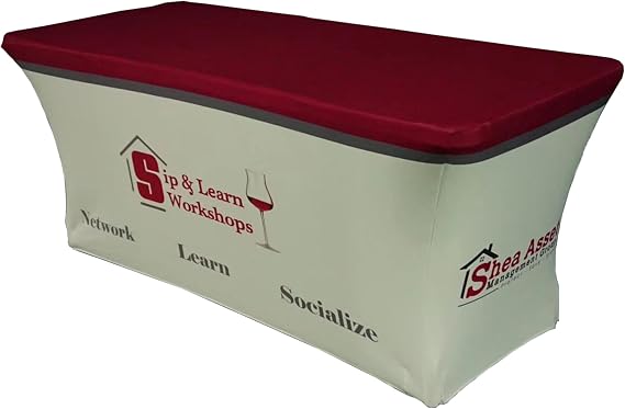 Customized Printed Tablecloths with Logo, 6FT
