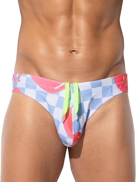 Arjen Kroos Men's Sexy Swim Briefs Printed Swimsuit Beach Swimwear Bikini