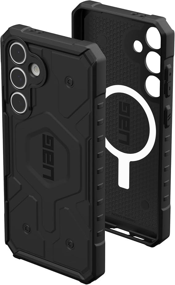 URBAN ARMOR GEAR UAG Compatible with Samsung Galaxy S24 FE Case SM-S721 Pathfinder, Magnetic Charging Compatible Rugged Military Grade Dropproof Impact Resistant Protective Cover, Black