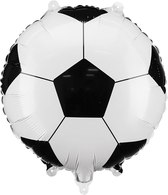 Soccer Ball Foil Balloon PartyDeco 18 Inch Sports Party Balloon for Boys Birthday, Game Day Team Celebrations, Soccer Sports Theme Party Decorations Supplies