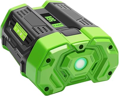 56V 5.0Ah Battery Replacement for EGO 56V Battery BA2800 BA2800T BA1400 BA1400T BA2242T BA4200 56 Volt 5000mAh Li-ion Battery Compatible with EGO 56V Power Cordless Tools Battery