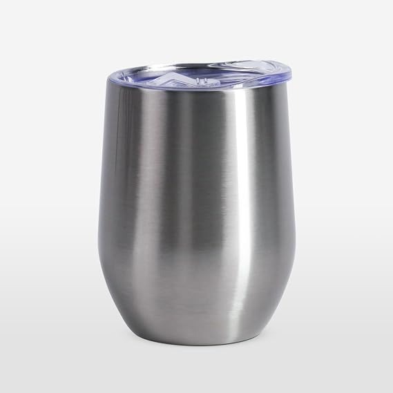 12oz Stainless Steel Sublimation Tumbler Blank Heat Transfer Cup for DIY Custom Designs Double-Wall Insulated Coffee Tumbler with Lid Perfect for Crafters & Small Business (Silver)