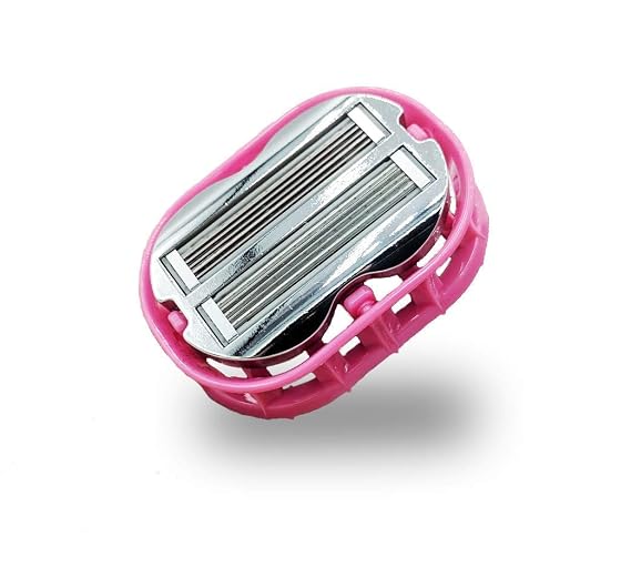 Premium Omnishaver Bi-Directional Shavers for Men & Women | Quick, Smooth, and Safe | Self-Cleaning, Self-Stropping Razor Blades for Shaving Head, Legs, Arms, Body (Pink)