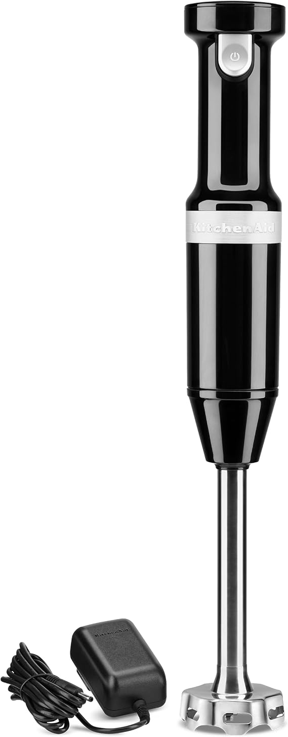 KitchenAid Cordless Variable Speed Hand Blender with Chopper and Whisk Attachment - KHBBV83