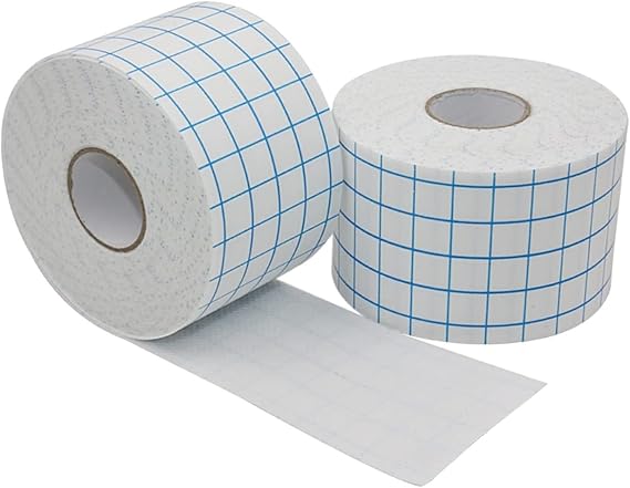 2 Rolls Non-Woven Dressing Retention Tape, Cover Roll Stretch Tape 2" x 10 Yards Non-Woven Breathable Adhesive Bandages Tape Protective Stretch Bandage Roll