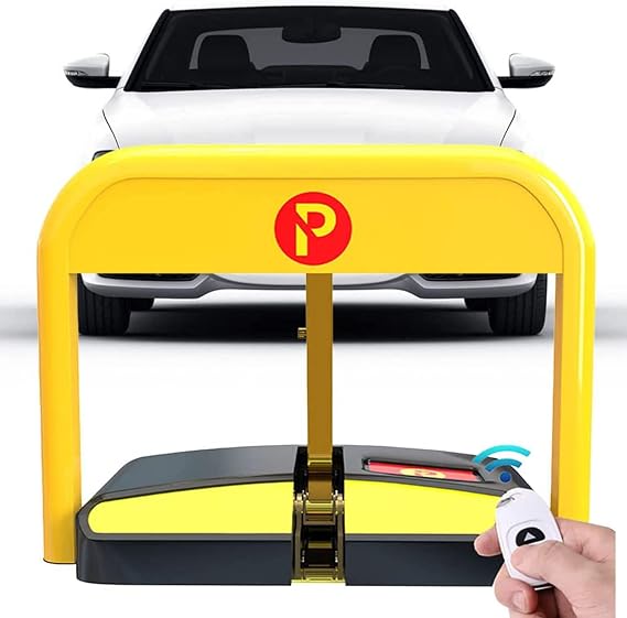 Smart Lock Parking Bollard, Parking Space Lock Folding Parking Barrier, Car Park Driveway Guard Saver Automatic Barrier Remote Controlled