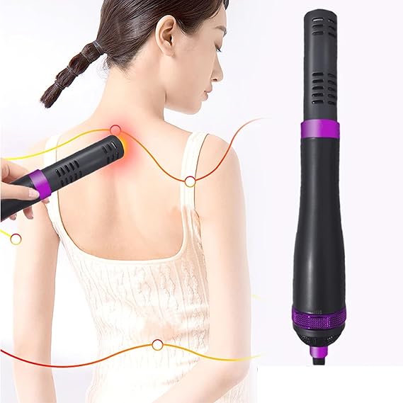 Terahertz Physiotherapy Device, THZ Blower Wand with Rotary Switch Design, 3 Levels of Wind Adjustment, Dredge The Meridians, Relieves Body Pain, for Home Spa Salon