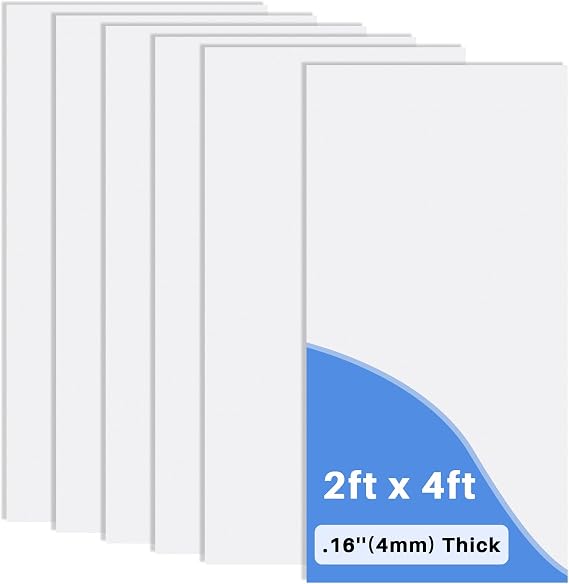 Frienda 6 Pcs 2ft X 4ft Drop Ceiling Tiles PVC Smooth Ceiling Panel Easy Drop in Installation for Waterproof Washable and Fire Rated to Prevent Breakage (White)