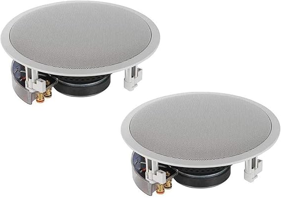 YAMAHA NS IW560C 8" 2 Way In Ceiling Speaker System for Custom Installations (White)