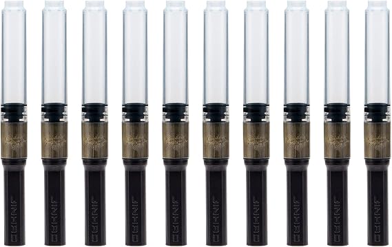 Lanxivi Jinhao Metal Fountain Pen Ink Converter, Pack of 10, Fit for Jinhao,Baoer, Fuliwen Pen,Duke and 95% Chinese Pen