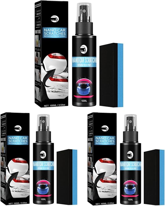 100ml Car Scratch Repair Spray, Car Paint Scratch Repair, Car Scratch Repair Nano Spray (3pcs)