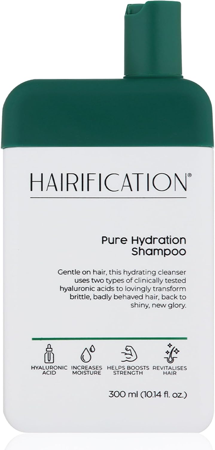 Pure Hydration Shampoo, Hydrating Cleanser, Increases Moisture, Boosts Circulation, Revitalises Hair, 300ml