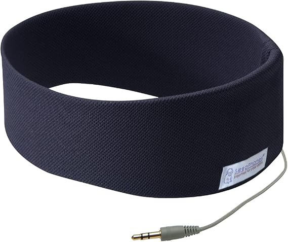 SleepPhones AcousticSheep Classic | Corded Headphones for Sleep, Travel, and More | The Original and Most Comfortable Headphones for Sleeping (Nighttide Navy - Breeze Fabric, Large)