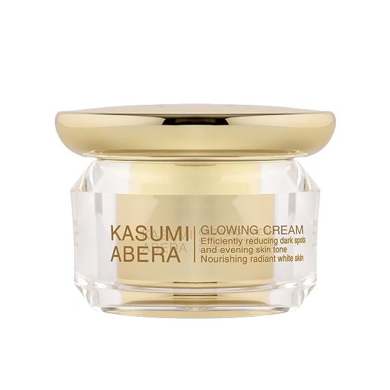 ABERA Kasumi Glowing Cream, Melasma Treatment with Niacinamide & HA, Dark Spot Remover For Face, Reduce Fine Lines, Wrinkles, Anti-aging, Red Ginseng Extract, Melasma Cream (0.7 Oz Per Item)