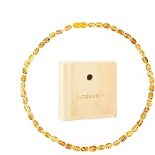 Baltic Amber Jewellery Set, Necklace and Bracelet, Multicoloured Amber in Yellow and Brown (Medium Cognac, 45 cm)