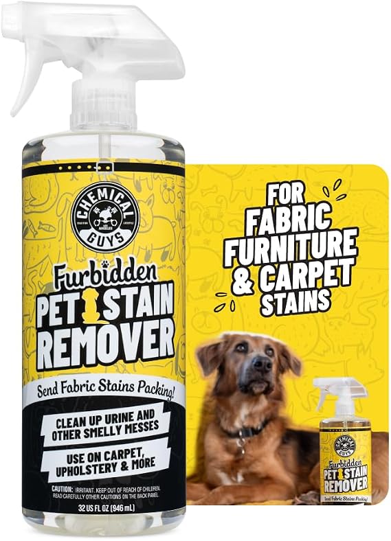 Chemical Guys, Furbidden Pet Stain & Odor Cleaner for Carpet & Seats, 32 oz