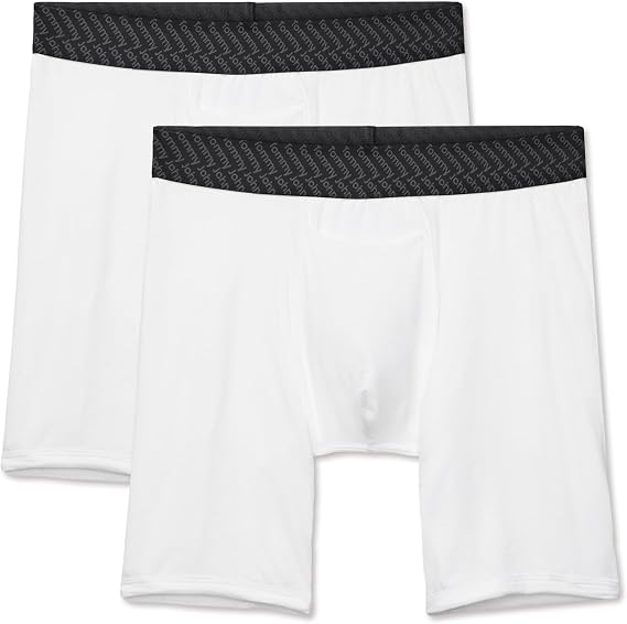 Tommy John Mens Boxer Brief 8 Underwear - Cotton Basics Boxers with Supportive Contour Pouch