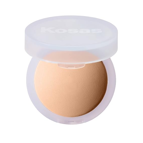Kosas Cloud Set Baked Setting Powder for Face, Sheer Medium | Lightweight baked face powder to help control shine and blur the look of pores for a smooth, soft-matte finish.