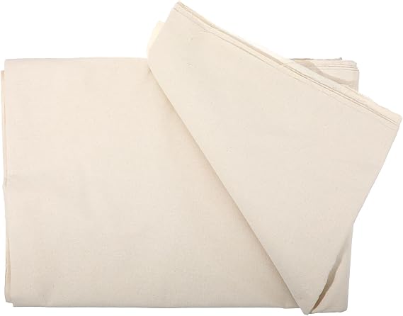 63in 5.5Yards Cotton Muslin Fabric Unbleached Natural Muslin Cotton Fabric for Sewing Apparel Cloth Roll Backing Draping Material by The Yard Fabrics