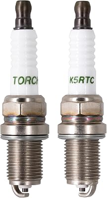 2PK TORCH K5RTC Spark Plug Replace for CHAMPION 71G RC12YC Compatible with Briggs & Stratton 491055 491055S 491055T 72347GS 72347 805015 M78543, for NGK 7938BKR5E 6130BCPR5ES, for Denso K16PR-U, OEM