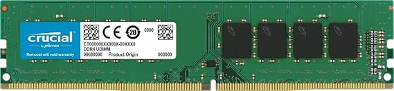 Crucial 8GB Single DDR4 2400 MT/s (PC4-19200) DR x8 DIMM 288-Pin Memory - CT8G4DFD824A