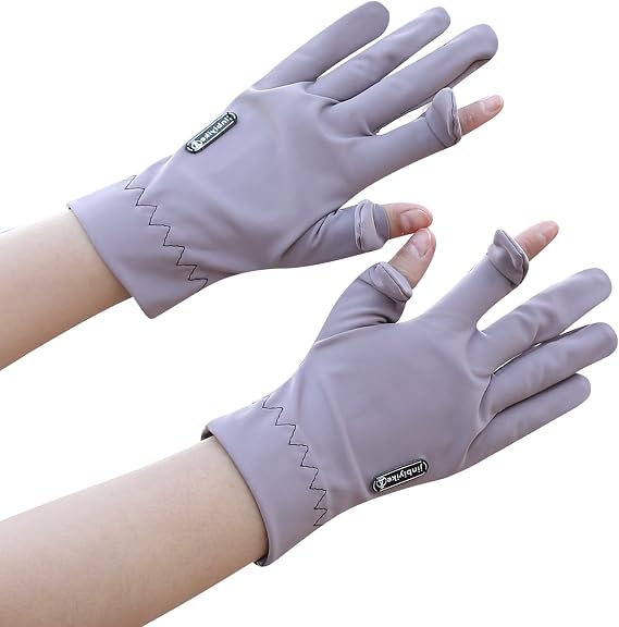 in Summer, Men's and Women's Thin Gloves with Two-Finger flip and Touch Screen can be Used.