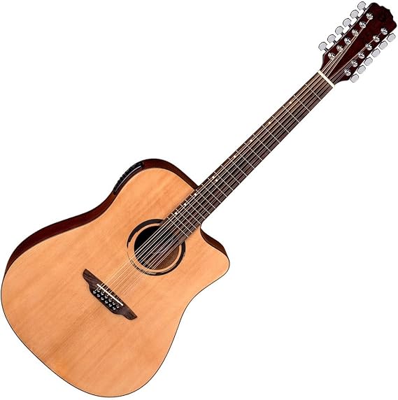 Luna WABI DC 12 12-String Acoustic-Electric Guitar, Natural