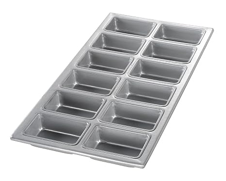 Chicago Metallic Aluminized Steel Mini-Loaf Pan for 12 Mini-Loaves