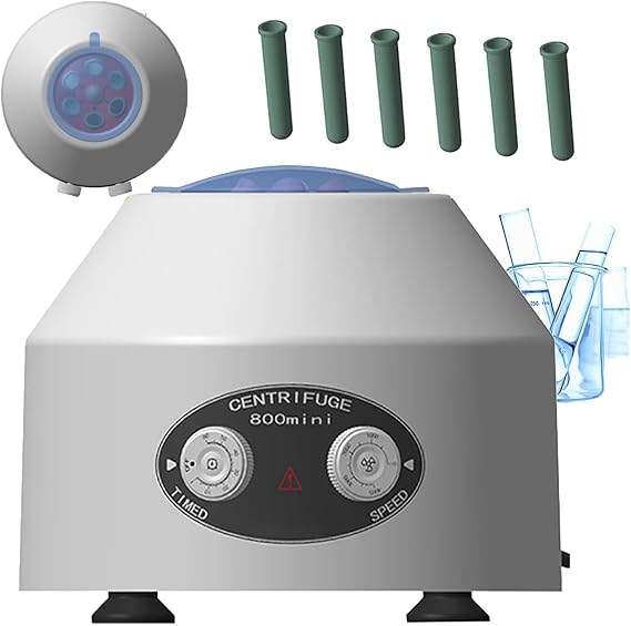 Lab Benchtop Centrifuges Machine, Plasma Blood Centrifuge, 0-4000RPM Speed Adjustable & 0-60min Time, Professional Laboratory Extractor