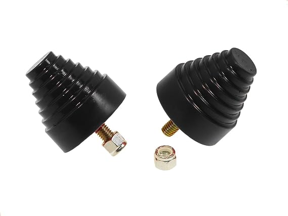 Prothane (19-1318-BL) Universal Bump Stop 2-1/4X2-1/4 Cone w/Stp - Black