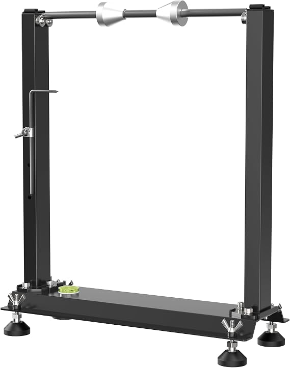 Nelyrho Motorcycle Wheel Balancer Stand for Precision Tire Alignment | Heavy-duty steel motorcycle wheel balancer stand for garage, workshop and home repair use