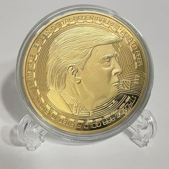 Trump Meme Coin President Donald Trump 2025-2029 Second Presidential Term Collectible Cryptocurrency Coins for Trump Supporters