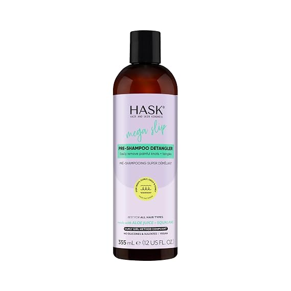 HASK Mega Slip Aloe Pre-Shampoo Detangler, 12 fl oz