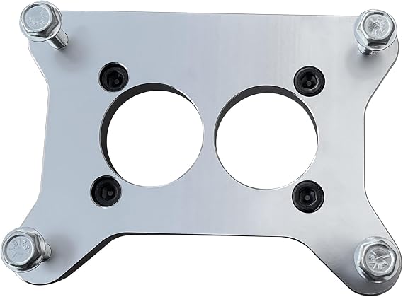 Carburetor Carb Adapter Plate with Throttle Linkage Compatible with Jeep AMC CJ 258 6cyl 4.2L BBD Carter to Ford Motorcraft 2100 2150 Swap (BBD2150)