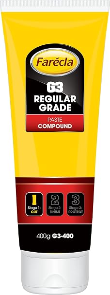 Farecla G3400/12 400G Medium Silicon Carbide Paste Compound for Steel, Aluminum, Alloy Other Metals