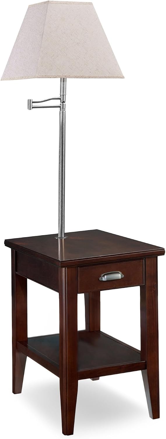 Leick Home Laurent End Table, 16", Chocolate Cherry