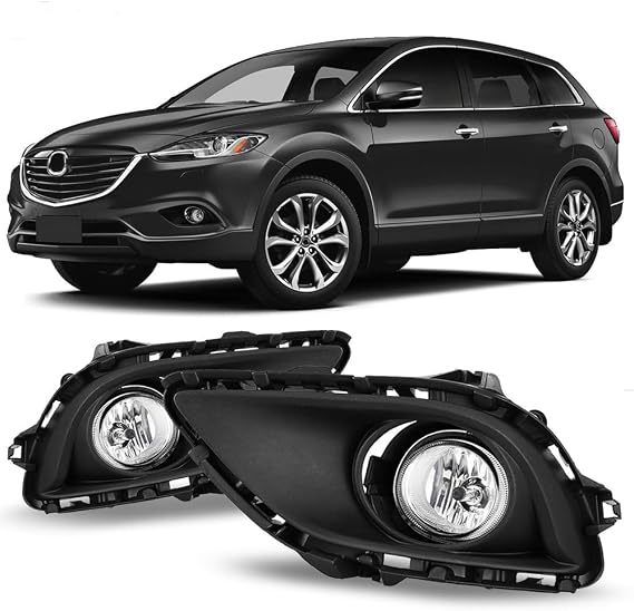 Winjet OEM Series for [2013 2014 2015 Mazda CX-9] Driving Fog Lights + Switch + Wiring Kit