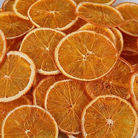 Dried Orange Slices, Low temperature drying Handmade Fruit Tea, Edible Edible Dried Orange Slices For Cake Decoration, Potpourri, Candle Crafts, Table Scatters (250g/8.8oz) (Orange)