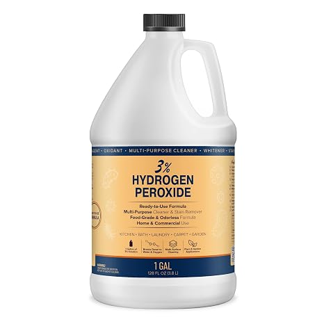 MAXTITE 3% Hydrogen Peroxide Solution, 1 Gallon - Food-Grade H2O2 & Water - Versatile Multi-Surface Cleaner for Kitchen, Bath, Laundry, Commercial & Janitorial - Ready-to-Use - Made in USA