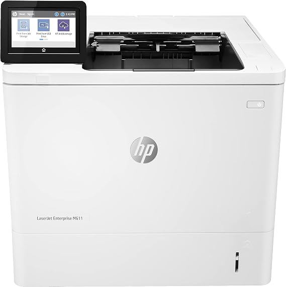 HP LaserJet Enterprise M611dn Wired Laser Printer - Includes Starer Toner Cartridges