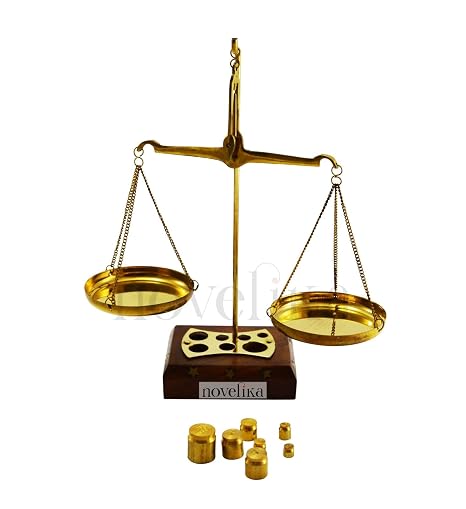 Old Traditional Goldsmith Weight (tarazu) showpiece Brass Weighing Scale Balance Justice Law Scale Collectibles Christmas New Year Gift 1 pcs