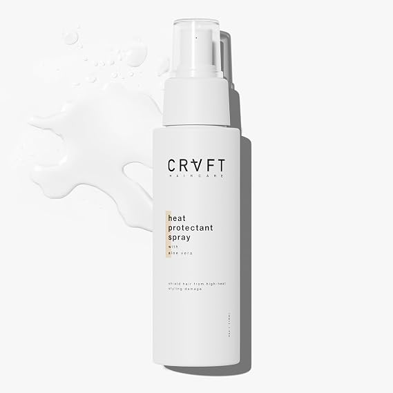 CRVFT Hair Heat Protectant Spray 4oz Lightweight, Thermal Hair Protection Spray for Blow Drying, Flat Iron & Curling Iron Prevents Damage/Breakage