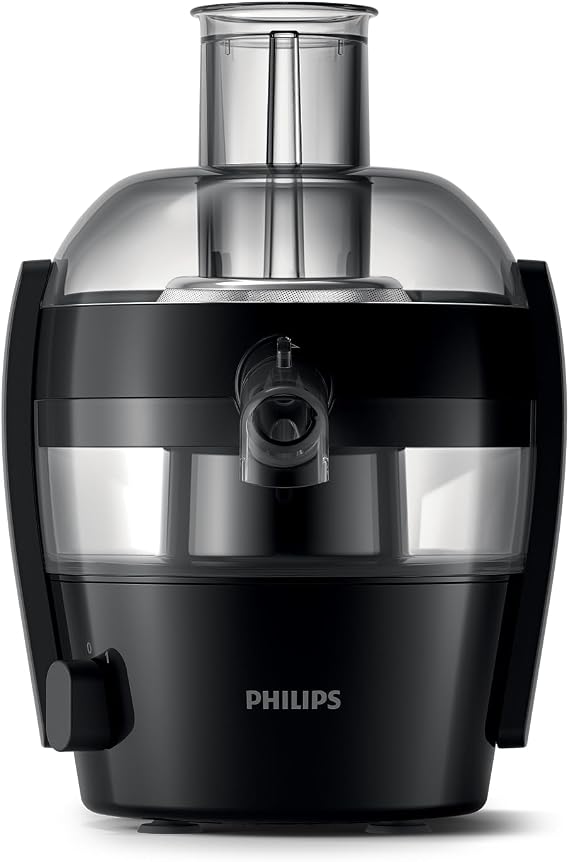 Philips Viva Collection Meyve Sıkacağı - Kompakt Tasarım, QuickClean Teknolojisi, Bardağa Doğrudan Servis, 500W Motor, 1.5L Kapasite, Damlatmaz, Kolay Temizlenir (HR1832/00)