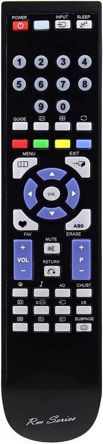RM Series Replacement Remote Control for Hitachi 26LD4550U-UV